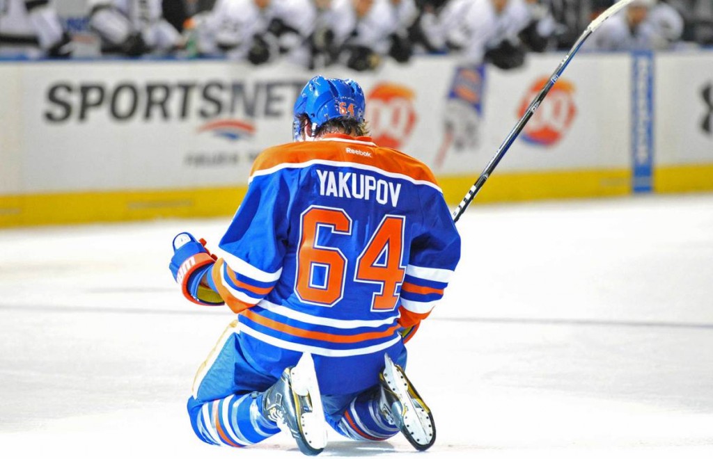 Nail Yakupov channels Hiroshi Tanahashi